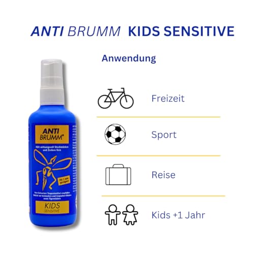 Bundle Anti Brumm Forte + Anti Brumm Kids Sensitive Pumpspray, je 150 ml I Schutz gegen Mücken und Zecken I Mückenspray I Erwachsene und Kinder I Reisen, Tropen I Spar-Set plus Pharma Perle giveaway