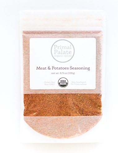 Primal PalateOrganic Spices, Meat & Potatoes Seasoning, Certified Organic, 6.9 oz Resealable bagUSDA Organic