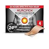 Nurofen 200mg Pain Patches - 4 Pack For Knee, Period, Muscle, Bone & Joint Discomfort, Ibuprofen 24H Relief Solution