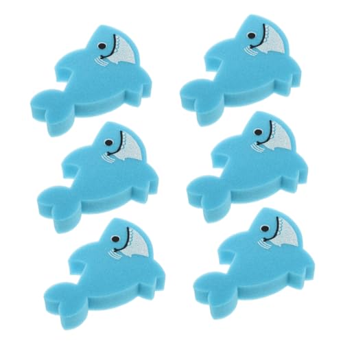 ORFOFE 6 Piezas Esponjas de Baño Animales Marinos para Esponjas Suaves para Ducha con Diseño Accesorio Exfoliante Divertido para Bebés y Juguetes Creativos para Baño Infantil