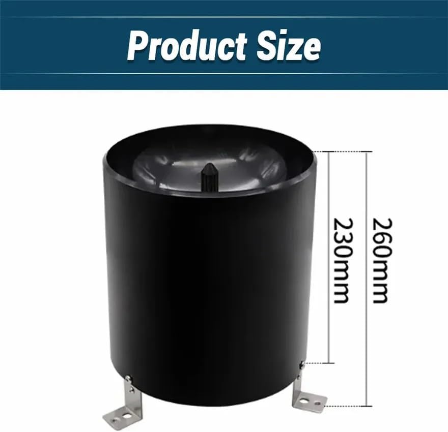 NURII ABS Rain Barrel, Rain Gauge, Rainwater Automatic 0.5MM RS485 0-5V 4-20mA, 0.2MM Rainfall Sensor Transmitter Module(0.2MM-4-20MA)