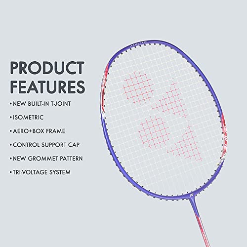 Image of Yonex Voltric 25I Strung Badminton Racquet, 5U /G5 Blue, Graphite