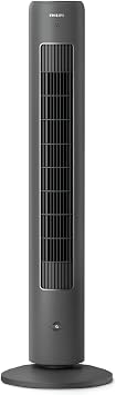 Philips 5000 Series Tower Type Fan, 105 cm slim design, Remote control, Timer, 3 Speed, 3 Modes, 40W, Powerful and Quiet Air Flow, Suitable for Aromatherapy, Dark Gray (CX5535/11)