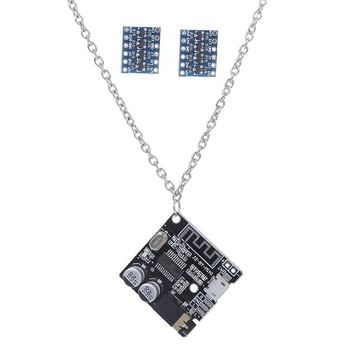 hfior Frauen Party Gothic Steampunk Choker Halskette Elektronische Chip Anhänger Charm Halskette Party Accessoire Unisex Schmuck Kristall Chip Halskette mit Charme Choker für Jungen Cover