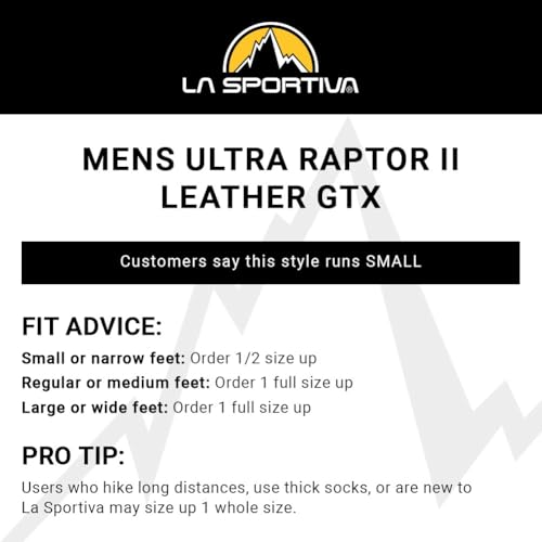 La Sportiva Mens Ultra Raptor II Mid Leather GTX Waterproof Hiking Boots2