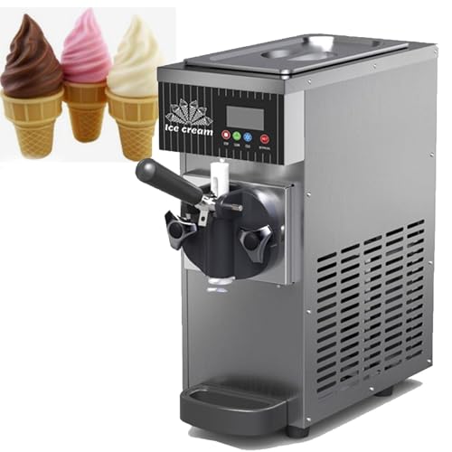 Macchina per Gelato Soft da 450 W con Display LCD e Pulizia Automatica, Macchina per Yogurt da 3,5 Litri, Perfetta per Uso Domestico e Feste in Famiglia, Produce 80-100 Gel,