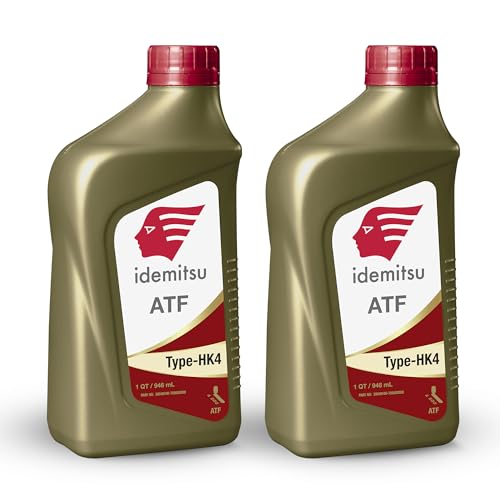 Idemitsu ATF Type HK4 Automatic Transmission Fluid for Hyundai, Kia – 1 Quart, Pack of 2 | Engineered for Smooth Shifting and Superior Protection