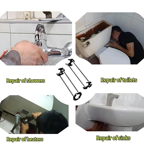 DHSWNNG Multifunctional Sink Wrench, 2 PCS Universal Tap Spanner Tool 11 Sizes Four-jaw Hex Iron Robust Plumbing Faucet Plumbers Wrench for Under Basin Bathroom Tight Space 6 DHSWNNG Multifunctional Sink Wrench, 2 PCS Universal Tap Spanner Tool 11 Sizes Four-jaw Hex Iron Robust Plumbing Faucet Plumbers Wrench for Under Basin Bathroom Tight Space - Image 6
