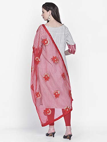 Image of DUPATTA BAZAAR Woman's Embellished Net Dupatta