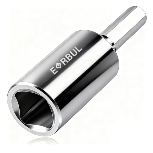 EVRBUL Stainless Steel Trailer Jack Drill Attachment Crank Handle Drill Adapter for Trailer Jacks...