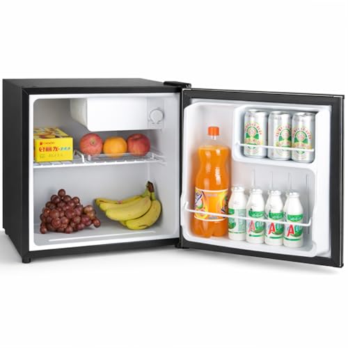 Bakaji Frigo Bar Mini Frigorifero 4 Scomparti Capacita' 46 Lt Hotel Casa Ufficio Studio Campeggio Dimensione Compatto 47X44X49Cm Colore Nero, Silenzioso (Nero) - 6