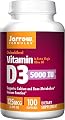 Jarrow Formulas Vitamin D3, 5000IU, 100 Softgels