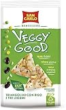San Carlo Veggy Good Triangolini con Riso e Tre Legumi, Snack Vegano Senza Glutine, 65g, Confezione da 4