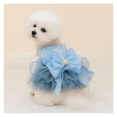 Robe pour chiot bleu XL de fête : le tutu Bling Bling de Pâques - 6