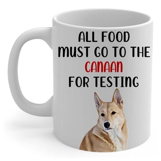 Red Canaan Dog Mom Coffee Mug White 11Oz Funny Ceramic Cup Gifts For Women Pet Peeking Portrait Humorous Kitchen Quote Gifts for Canaan Dog Lovers
