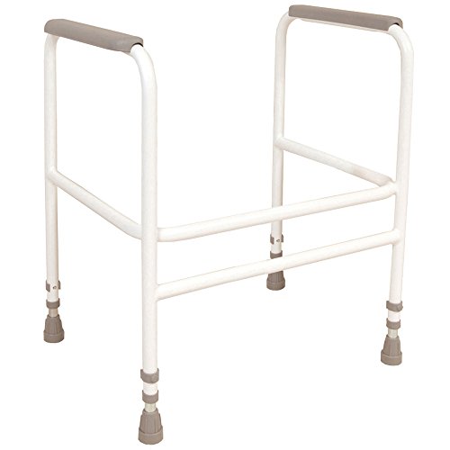 NRS Healthcare M87161 - Estructura para inodoro bsica, distancia entre los brazos 48 cm