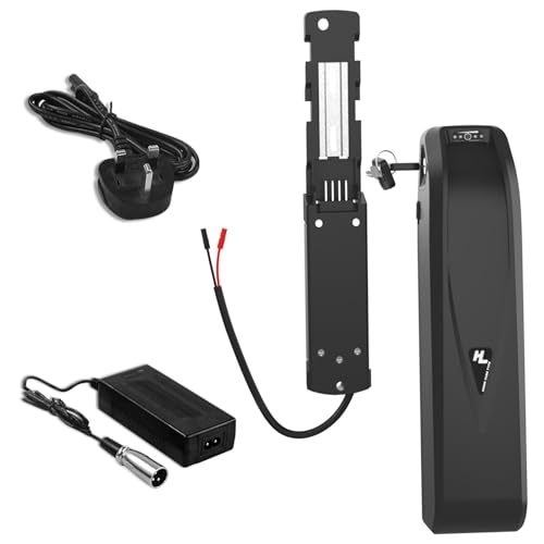 Yasco (UK Warehouse) 36V 18Ah Ebike Lithium Battery, Large Capacity Rechargeable Electric Bicycle Battery with Charger, with 25A BMS Protection, Conversion Kit, 36v 18Ah Hailong03 (0-750w)