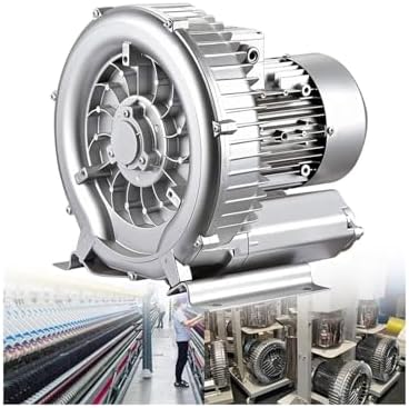 Multi-Use Regenerative Ring Pump High Pressure Vortex Blower Industrial High-Pressure Equipment，Regenerative Blower High-Pressure Vortex Ring Blower 110V/220V 50Hz Single Phase 120W(0.16HP)-