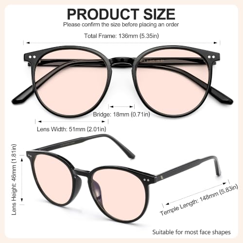 Image of Indoor FL-41 Rose Tinted Migraine Glasses for Light Sensitivity