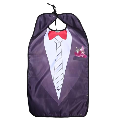 Healeved Babero para Adultos Hombres, Protector de Ropa Lavable, Babero para Personas Mayores Resistente al Agua, Diseño Práctico para Comer y Cena, Ayuda Movilidad Diaria