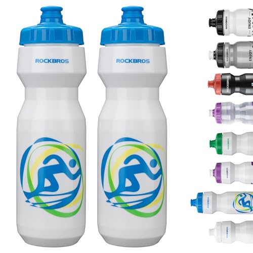 ROCKBROS Bike Water Bottle 20oz-25oz Squeeze Cycling Water Bottle BPA Free - image 1