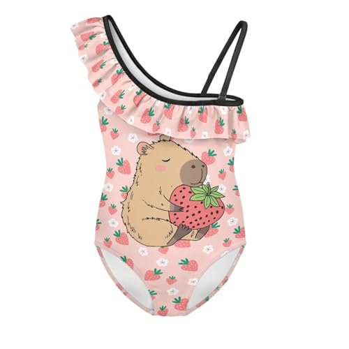 Girls One Piece Swimsuits Size 3-14 Trendy Ruffle Bathing Suit Casual Hawaiian Summer Beach Swimwear