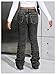 WDIRARA Girl's Distressed Flare Jeans Y2K Streetwear Skinny Denim Stacked Pants with Pockets Black 8Y