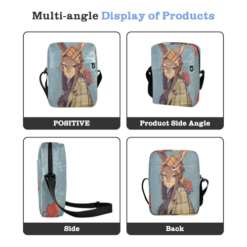 Funny Donkey Asthetic messenger bag for men shoulder bags Cross Body Purses Adjustable Strap for Casual Outdoor Daily4