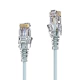 Le cble de raccordement Slim LSOH Cat.6 est fait de fil de cuivre pur à 100% avec des connecteurs RJ45 plaqués or de 50 microns.