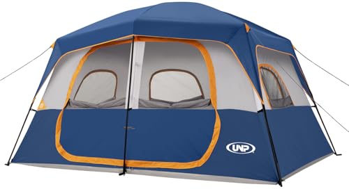 Camping Tent 8 Person, Waterproof Windproof Tent with Rainfly Easy Set up-Portable Dome Tents for Camping 6-8 Person