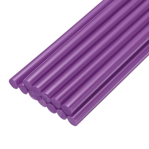 uxcell Mini Hot Glue Sticks for Glue Gun 11mm x 200mm Purple 12pcs
