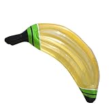 QXM Aufblasbare Bananen-Sich hin- und herbewegende Reihen-Schwimmring-Sich hin- und herbewegendes Schwimmauflage-Sich hin- und herbewegendes Bett,Yellow