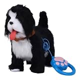 Cane giocattolo elettrico realistico di peluche per bambini