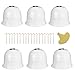 Produktbild Pflanzglocke Set, Transparent Kunststoff Basics Anzucht Haus, Glockenglöckchen mit Pflanzenetiketten für Erwärmen Gartenboden Und Wachsenden Pflanzen