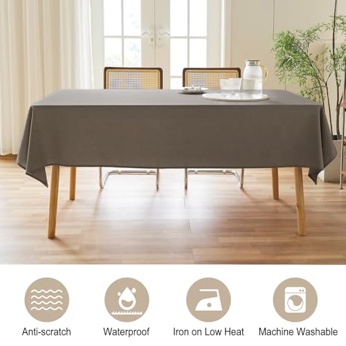Image of AUSSPVOCT Textured Table Cloth Rectangle 52x70 Inch for Home Kitchen Decor