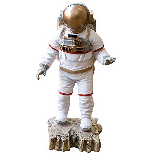 Happy Home Products l'espace Astronaute Figurine, Terre Perdue Astronaute Statue Décoration Maison Cadeau d'anniversaire Planète,Noir