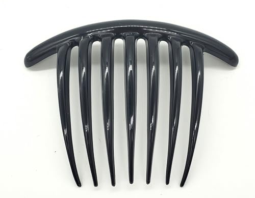 Good Hair Days French Twist Comb 7Tooth Curved Styling Comb for Elegant Updos Bridal Jewelry & Hair Pin Accessories in Daily & Wedding Black