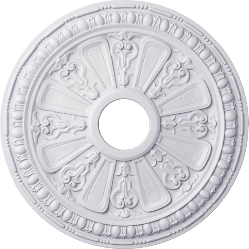 Image of Ekena Millwork CM18RA 18 1 /8-Inch OD 3 5 /8-Inch ID x 1 1 /8-Inch P Raymond Ceiling Medallion
