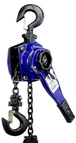 Chain Hoist Lever Hoist, 1984-19841 Lbs, 10-29ft Load, G80 Galvanized Carbon Steel Auto Chain Leading & 360° Rotation Hook, for Garage Factory Dock,3306lb,1.5M(1653lb,3M)