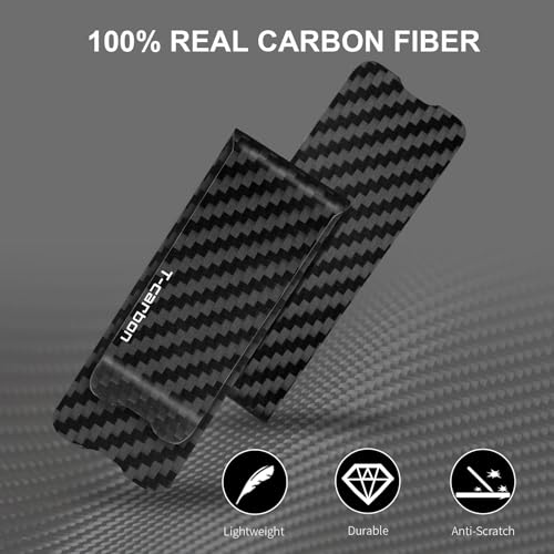 Real Carbon Fiber Money Clip for Men, Minimalist Money Holder for Cash Credit Card Clip Front Pocket Men's Money Clips2