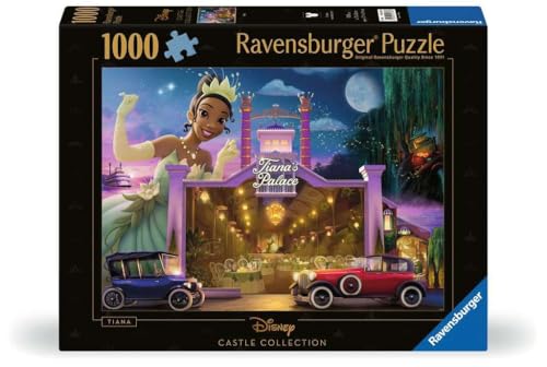 Ravensburger Disney Castle Collection - Tiana 1000 Piece Jigsaw Puzzle | Unique Softclick Technology | Engaging Imagery | Perfect for Disney Fans