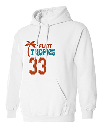 Flint Tropics Jackie Moon 33 Semi Pro Basketball Men's Hoodie Sweatshirt3
