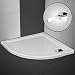 Produktbild AQUABAD® Villa Viertelkreis Duschtasse R55 90 x 90 cm