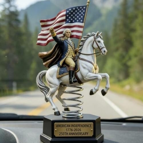 Estatua de caballo compacta para decorar espacios reducidos y el coche 6