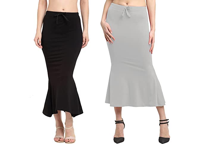 robes Store Women's Lycra Cotton Saree Shapewear Petticoat Stretchable Thigh & Hip Shaper Saree Shapewear for Women Pack of 2-picture-11