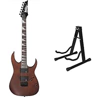 Ibanez GRG121DX-WNF Electric Guitar Walnut Flat A-FRAME Guitar/Electric/Acoustic/Bass Stand Foldable flat, easy to carry and store Open width: 24cm (adjustable) Height: 38cm Please note: Not recommended for guitars with Nitrocellulose lacquer finish