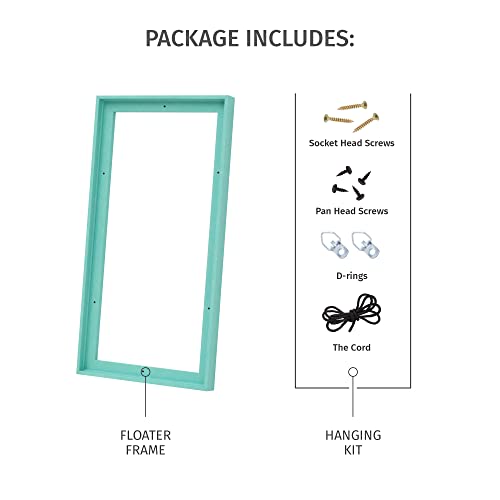 Pixy Canvas 9X12 Inch Floater Frame For Canvas Paintings, Wood Panels, Canvas Panels & Stretched Canvas Boards. Floating Frame Fits 5/8", 3/4" & Max 7/8" Deep Artwork (Chrome, 9 X 12 Inch) #TOP5