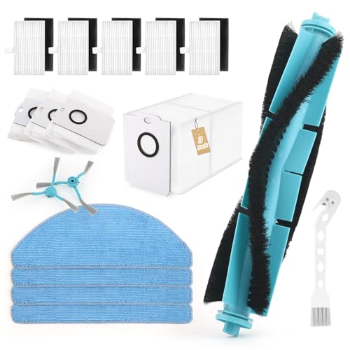 Para Cecotec Conga 7490 Immortal / 8290 Immortal Ultra Power Home Genesis X-Treme Repuesto Accesorios con 1 Cepillo Principal,2 Cepillo Lateral,3 Bolsas Polvo,5 Filtro Hepa,4 Paños Fregado Accessory