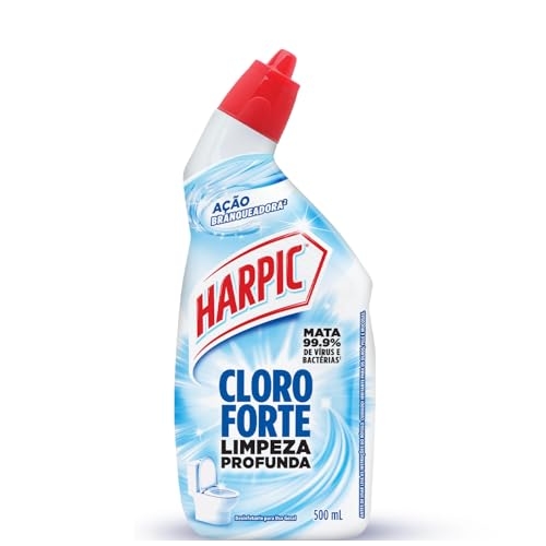 Harpic Power Plus Cloro Forte Desinfetante Sanitário com Cloro Ativo 500ml