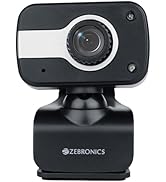 Zebronics Zeb-Crystal Clear Web Camera, 0.3 MP with USB with 3P Lens,Built-in Microphone,Auto Whi...